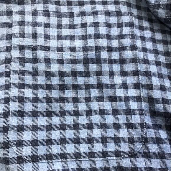 J McLaughlin mens L blue check modern fit long sleeve cotton button down shirt - Picture 4 of 9